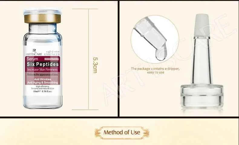 ARTISCARE Six Peptides Face Serum 3pcs/Lot Moisturizing Facial Lifting Skin Care Essence