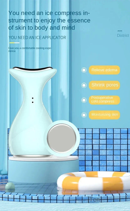 Face Skin Ice Roller Cooler Skin Lifting Face Cooling Massager Ice Compress Calm Skin Ice Cooler Eye Pouch Cooler Edema Remover