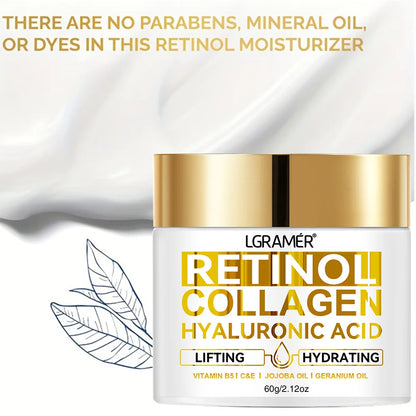 Retinol Anti Aging Face Cream Moisturizing Wrinkle Remover Collagen Hyaluronic Acid Creams Skin Care Cosmetic 30&60ML - AMULET RING STORE