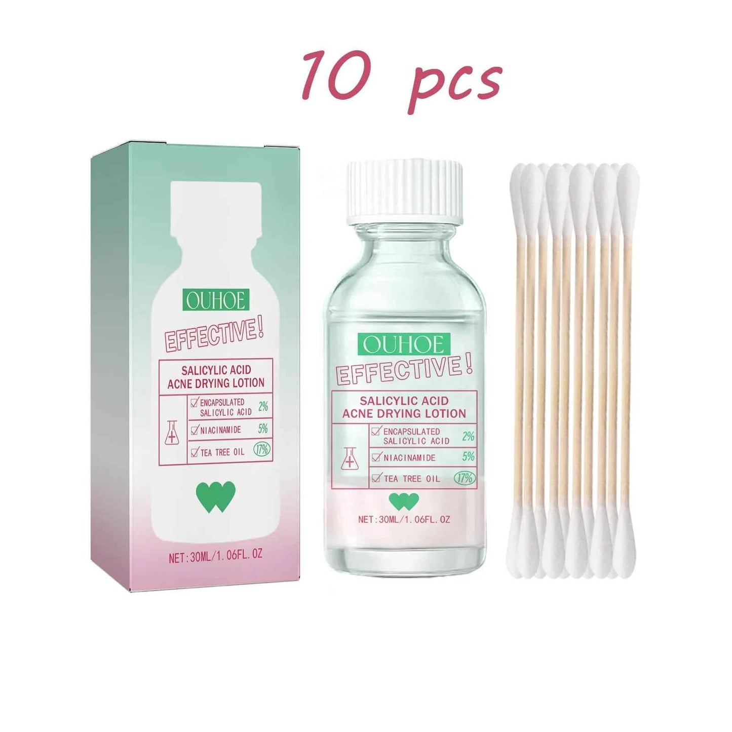 Ouhoe Salicylic Acid Acne Care Lotion Gentle Acne Treatment Pore Shrink Nourishing Improve Skin Texture Glowing Acne Care Lotion