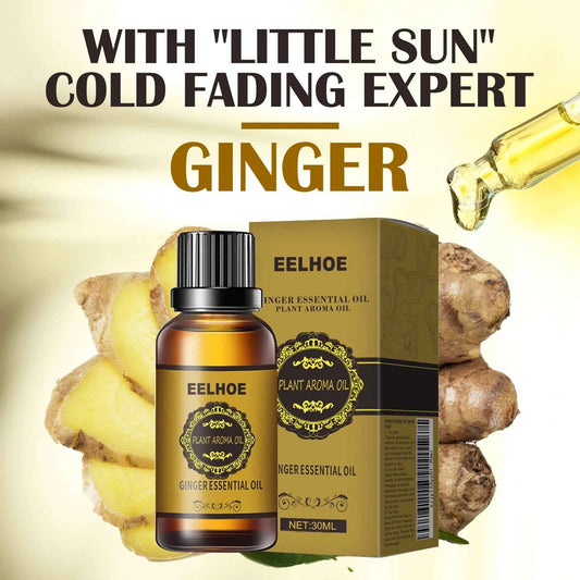 Slimming Essential Oil Quick to Absorb Fat Burning Natural Extract Belly Drainage Ginger Relax Massager Body Oil for Women 10ml