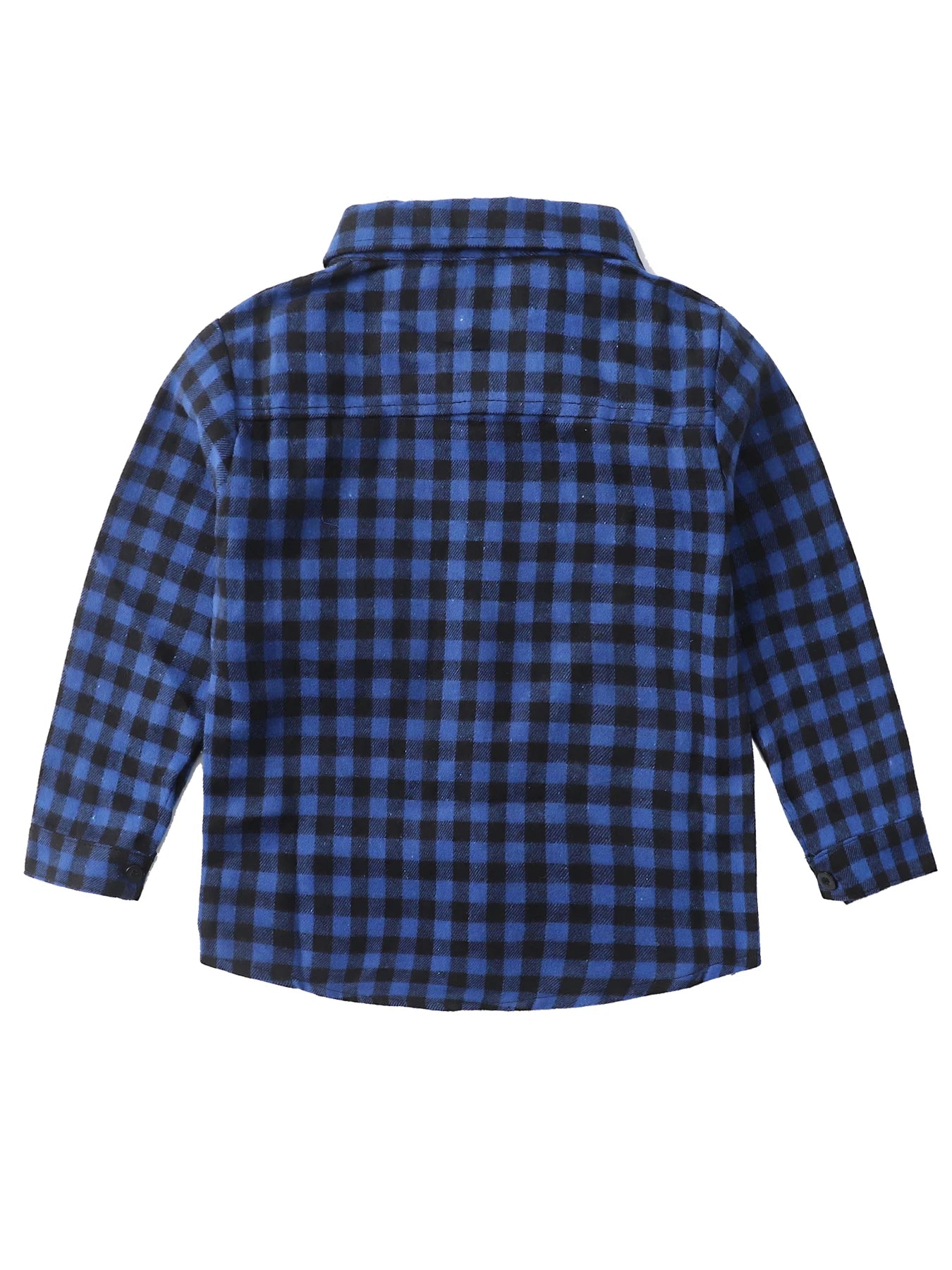 New Spring and Autumn Winter Boys and Girls 1-14 Years Old Classic Woolen Checkered Shirt Student Dress Versatile Shirt