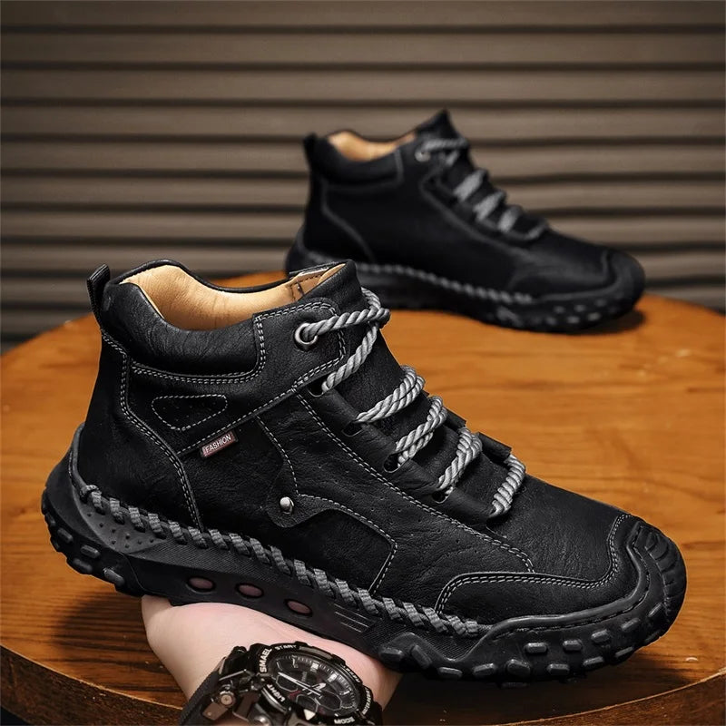 New Non-slip Mens Casual Leather Business Shoes