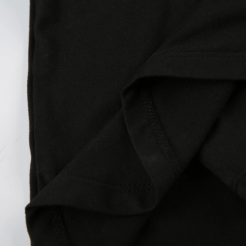 HEYounGIRL Tennis Style Spaghetti Strap Mini Dress Letter Print Contrast Color Sleeveless Women Short Dresses Summer Casual - AMULET RING STORE