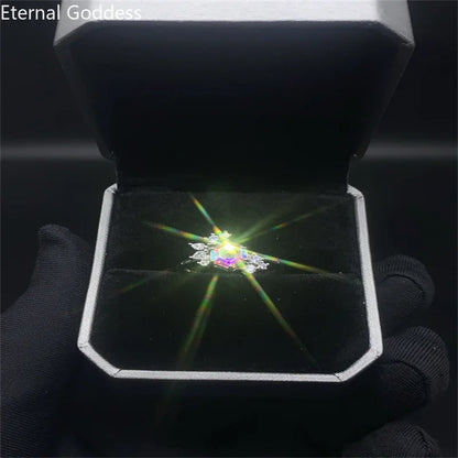 Natural Alexandrite Gemstone Ring for Women Solid 925 Sterling Silver Luxury for Engagement Bridal Gift Luxury Jewelry