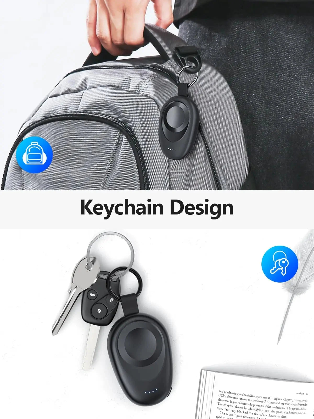 NEWDERY Magnetic Keychain Charger for Samsung Galaxy Watch 7/Ultra/6/6 Classic/5 Pro/4/3,Active2/1 Portable Wireless Power Bank