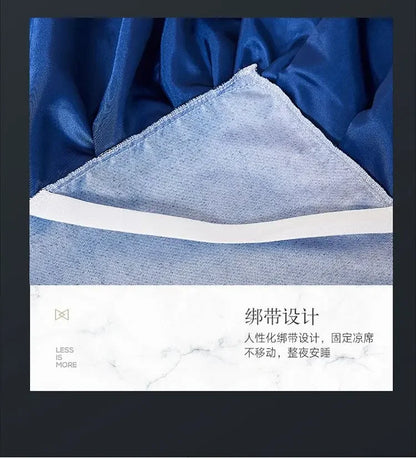 3Pcs/Lot Double Bed Sheet Set Classic Lace Royal Blue Bed Sheet Bed Skirt