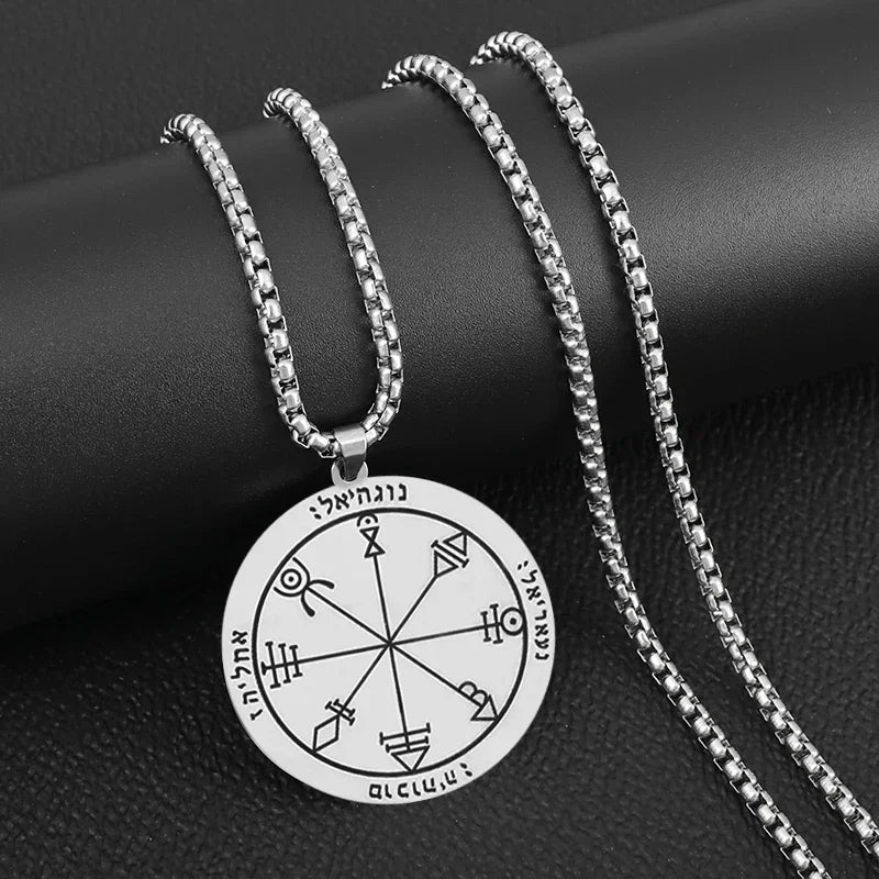 Retro Fashion Seven Angels Magic Circle Solomon's Lucky Amulet