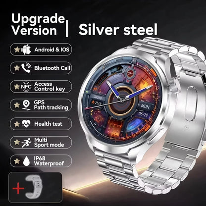 New For Men Women SmartWatch 1.61‘’ Amoled Phone Call Heart Rate GPS Tracker Sport Waterproof Smart Watch for IOS Android