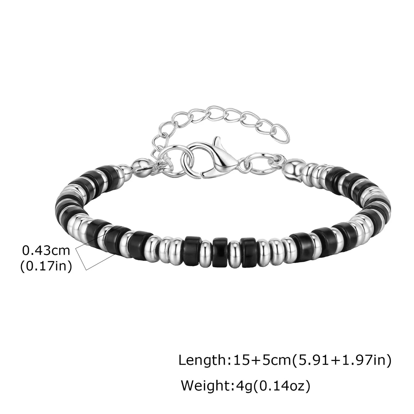 Trendy Unique Natural Stone Beaded Bracelet, Stainless Steel Chain Wristband Bracelet, Classic Tiger Eye Stone Jewelry for Men