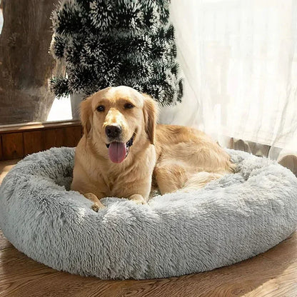 Round Cat Beds House Soft Long Plush Best Pet Dog Bed For Dogs Basket Pet Products Cushion Cat Bed Cat Mat Animals Sleeping Sofa - AMULET RING STORE