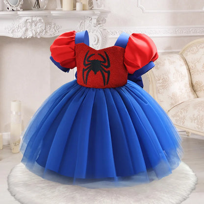 Princess Dress For Toddler Little Girl Luxurious Bow Gown Kids Birthday Party Clothes Halloween Carnival Children Princess Dress