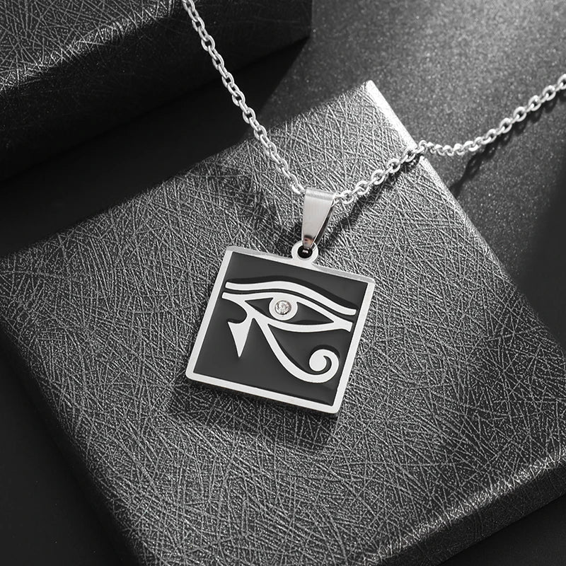 Ancient Egyptian Eye of Horus Eagle-Headed God Pendant AMULET RING STORE