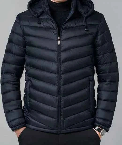 Man Padded Coat Hooded Down Jackets For Men Lightweight Puffer Padding Winter Parkas Young On Sale New In & Modern Outer Casual