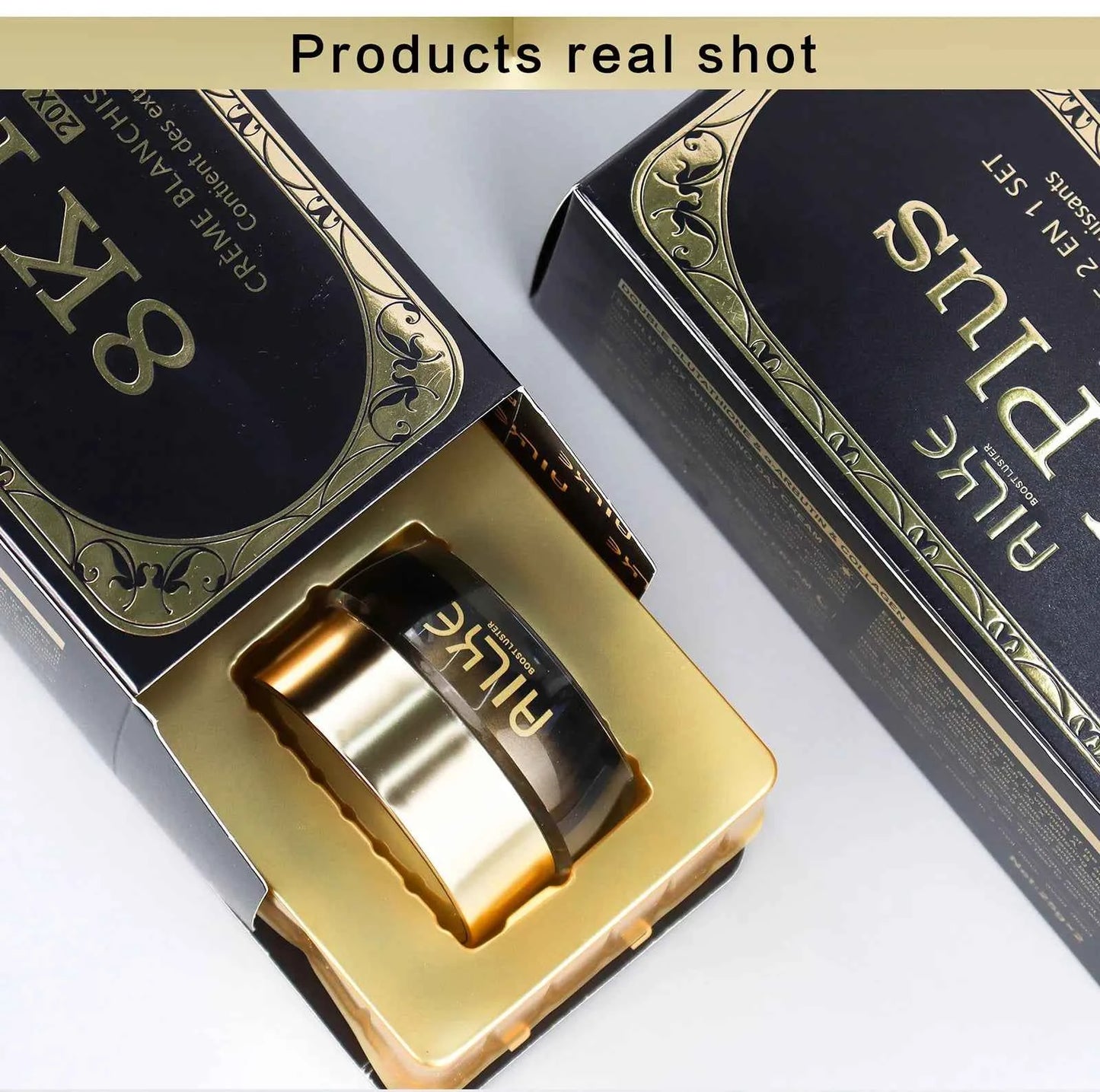 AILKE Whitening Face Cream, Antioxidant, Reduce Dark Spots, Inhibit Melanin, Anti-aging, With Collagen, Niacinamide, Glutathione