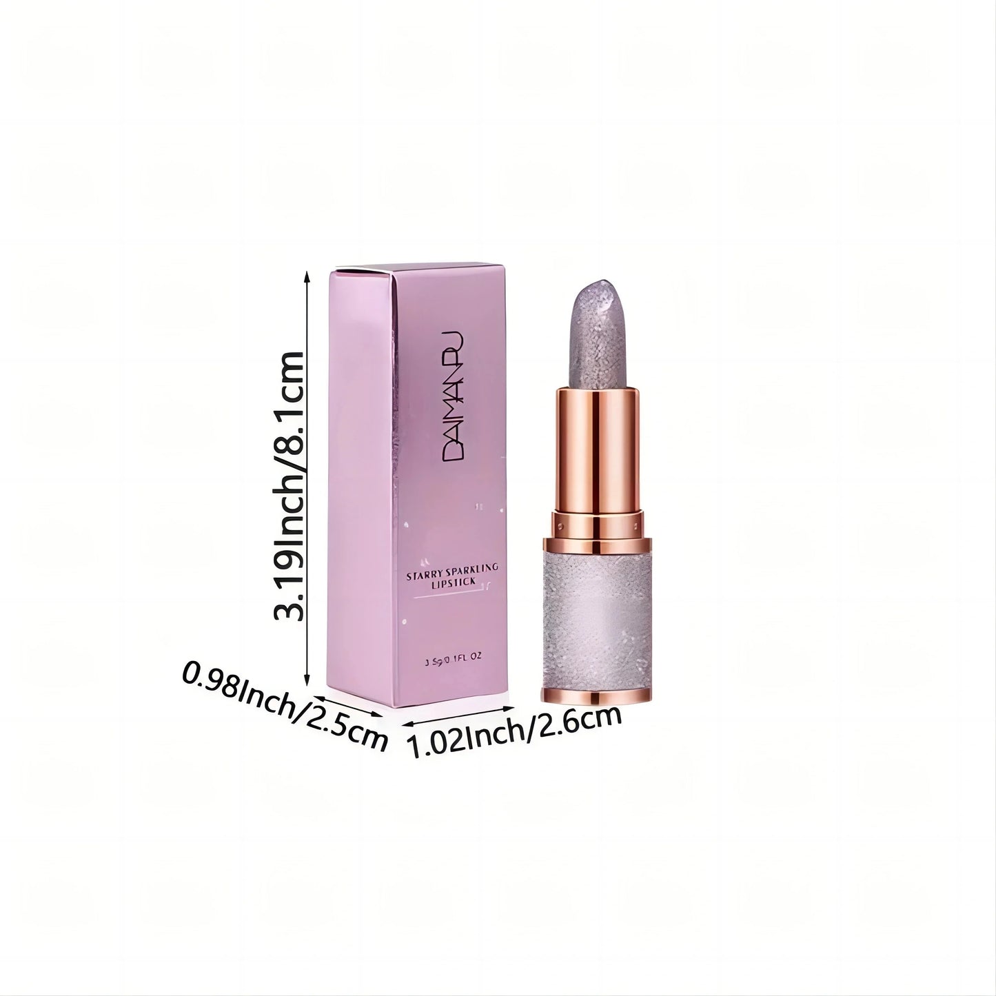 Rose smoke powder, bright starry sky, glossy velvet texture, durable, make your lips shiny, waterproof, anti-fouling. - AMULET RING STORE