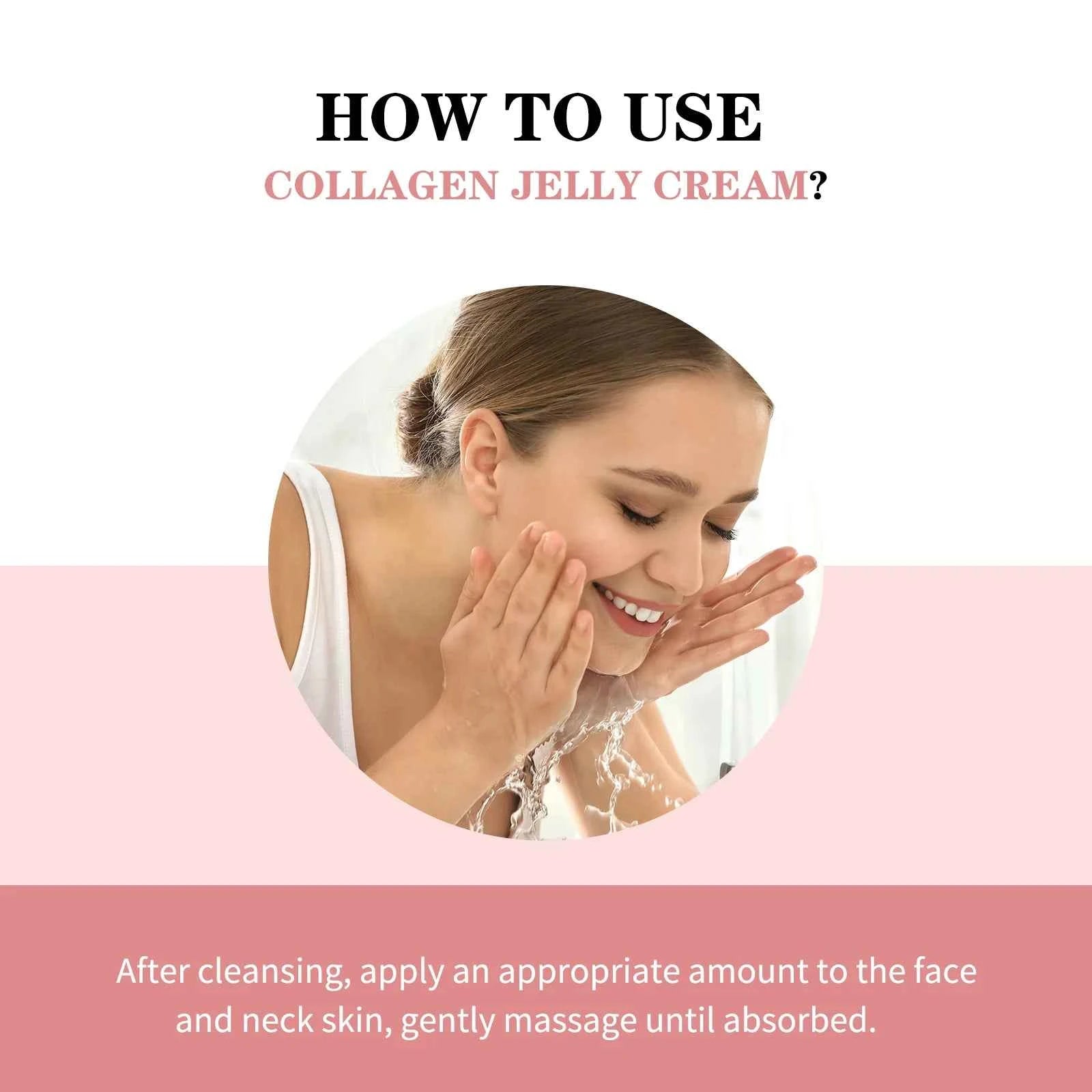 DIMOT Collagen Jelly Cream Niacinamide Tightening Soothing Moisturizing Anti-Aging Firmness Hydration Skincare Face Gel 100ml