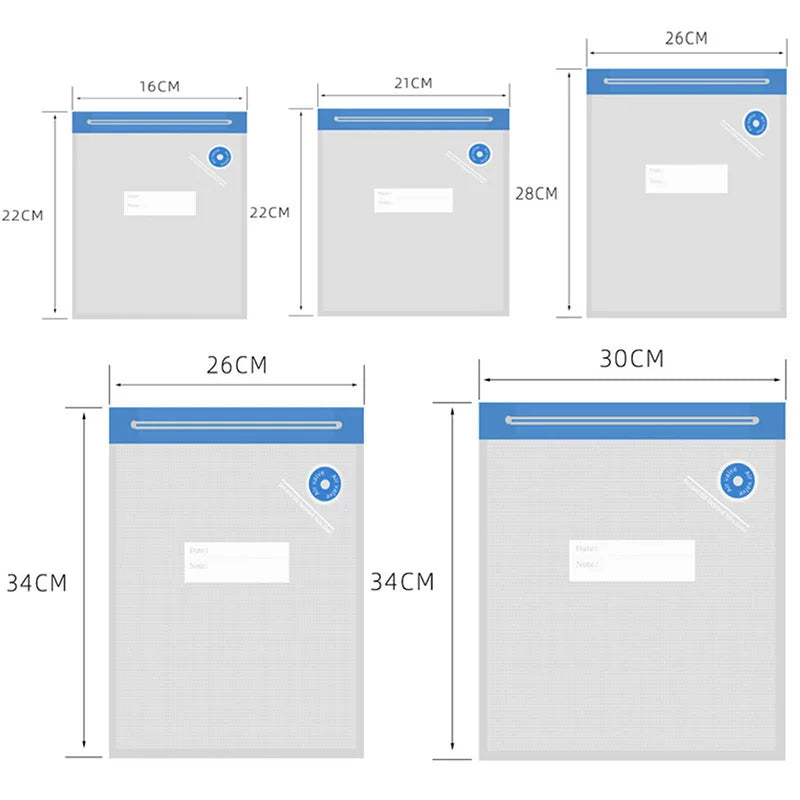 Reusable vacuum food storage bag zipper bag set USB electric pump vacuum sealing bag and manual pump vacuum bag - AMULET RING STORE