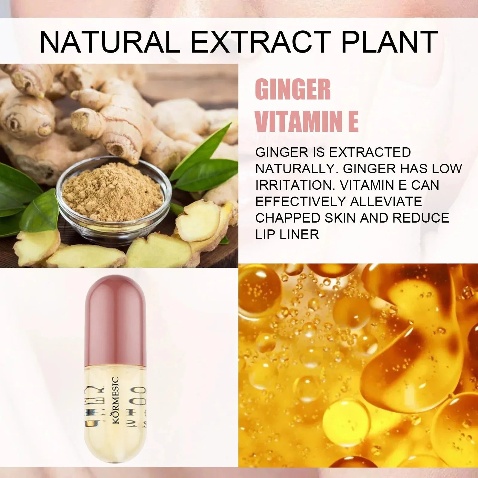 Instant Lip Plumping Essential Oil Nourishing Antiwrinkle Moisturising Sexy Lip Care Ultimate Plumping Lip Gloss Serum Cosmetics - AMULET RING STORE