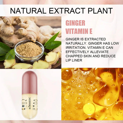 Instant Lip Plumping Essential Oil Nourishing Antiwrinkle Moisturising Sexy Lip Care Ultimate Plumping Lip Gloss Serum Cosmetics - AMULET RING STORE