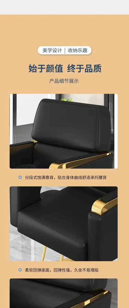 Beauty Equipment Styling Chair Armchair Barber Chair Ergonomic Trendy Comfortable Swivel Adjustable Silla Beauty Salon Furniture