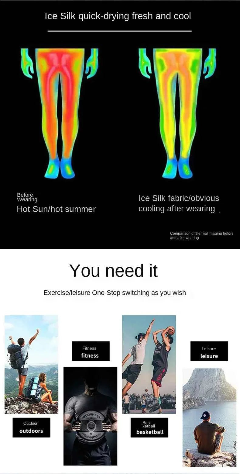 【 S-5XL 】2025 Sports Three Piece Pants Summer Popular Anti glare Double layered Sports Shorts for Men and Women Couples Ru