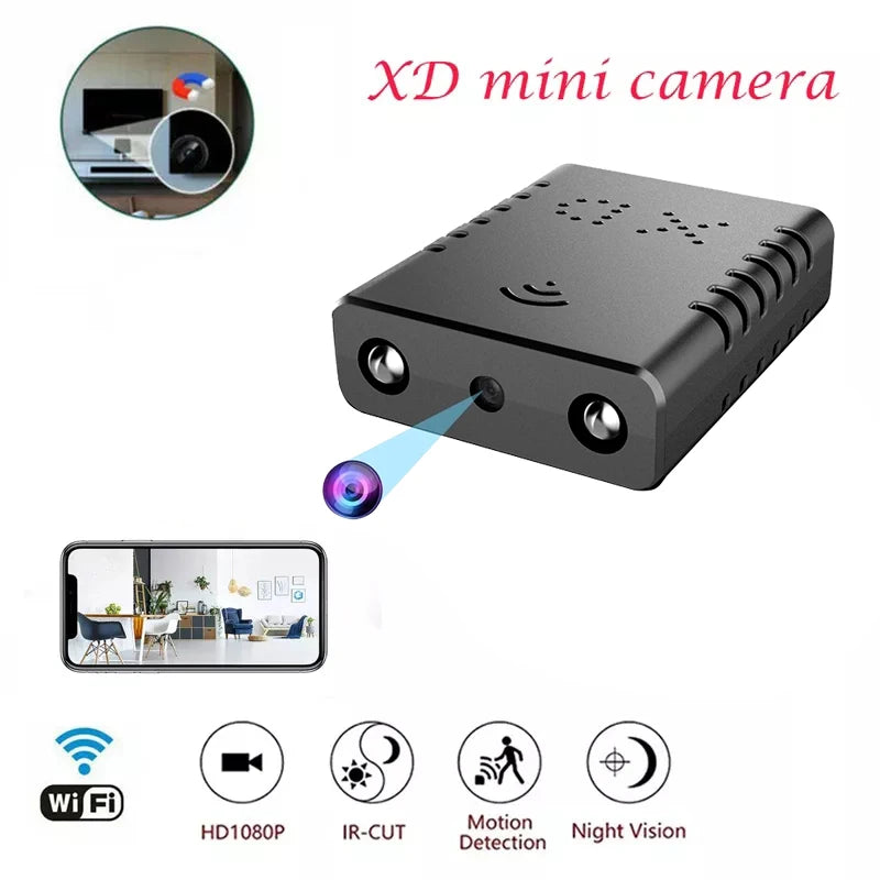 WiFi XD Smart Wireless Camcorder HD 1080P Mini Camera Ip Smallest Mini Camcorder Sport Micro Camera Suport max 256GB TF Card - AMULET RING STORE