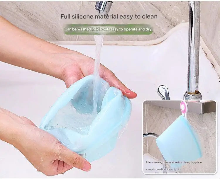 1/3/4Pcs/Pack Silicone Storage Bag,Reusable Food Grade Fresh-keeping Zipper Bags,BPA Free,Leakproof,Microwave&Dishwasher Safe - AMULET RING STORE