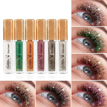 Mascara Glitter Diamond Colored Pearlescent Eye Makeup For Women Curling Thick Mascara Waterproof Korean Cosmetics Beauty - AMULET RING STORE