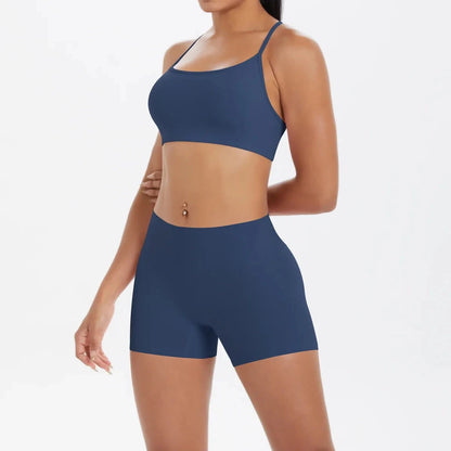 2PCS Yoga Set Nude Feeling Workout Sets Women Tracksuit Gym Push Up Fitness Running Workout Sportwear Sport Bra Leggings Suit