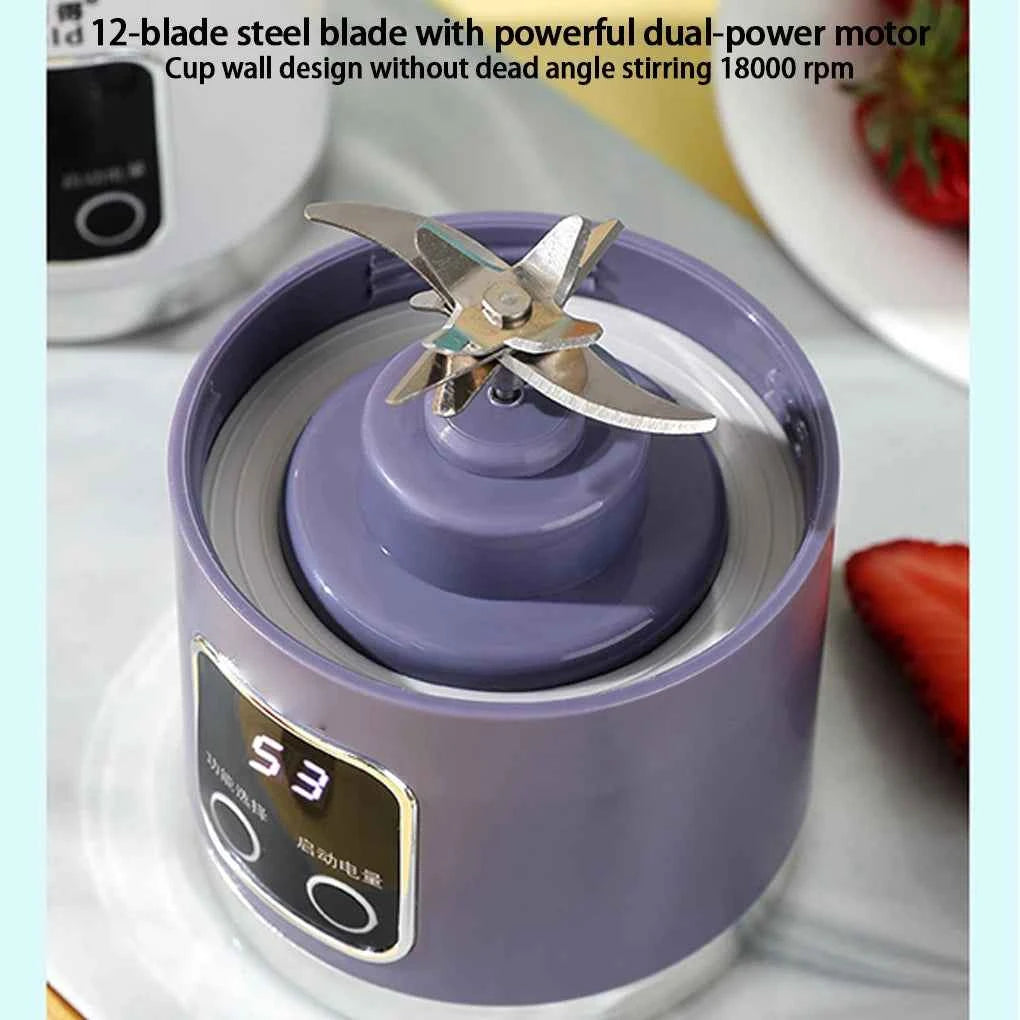 450ml Portable Electric Juicer USB Charging Mini Juicer Fruit Mixer Electric Handheld Juicer for Home Shakes and Smoothies Mixer