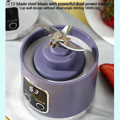 450ml Portable Electric Juicer USB Charging Mini Juicer Fruit Mixer Electric Handheld Juicer for Home Shakes and Smoothies Mixer