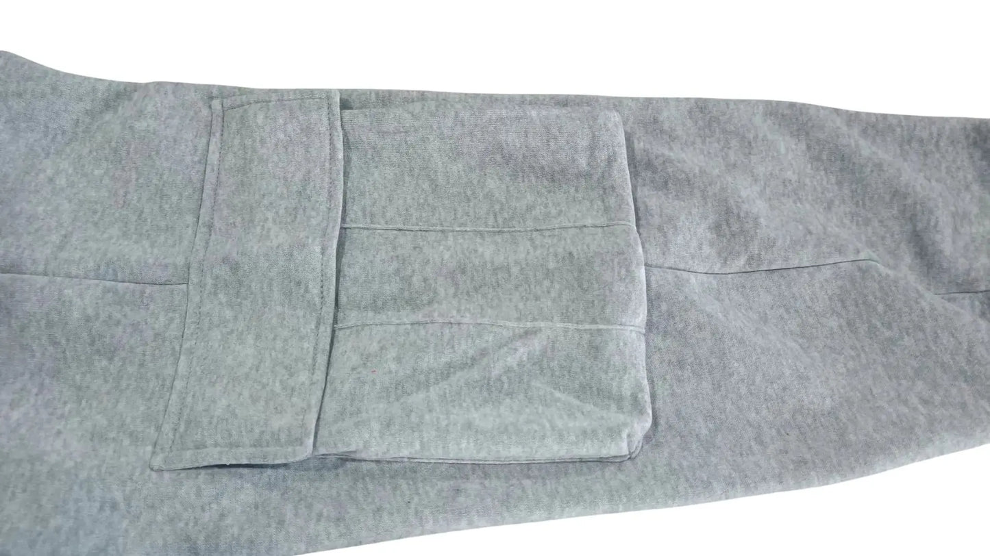 New autumn and winter velvet men's casual overalls multi-pocket pants large size sports casual trousers