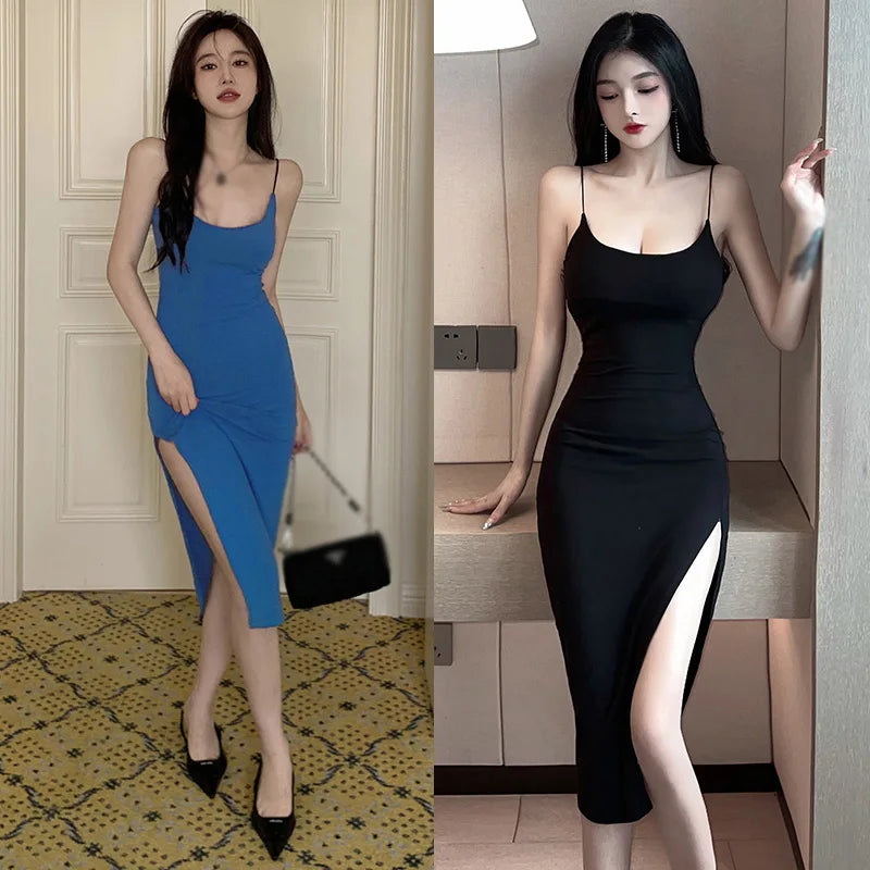 Women's Elegant Split Party Dress - Summer Fashion - AMULET RING STORE