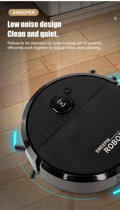 Household Fully Automatic High Suction Intelligent Vacuum Cleaner USB Charging Low-noise Sweeping Robot