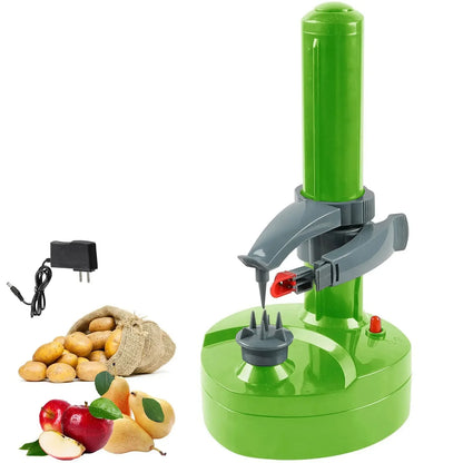 Electric Potato Peelers Automatic Rotating Apple Peeler Potato Peeling Machine Automatic Fruits Vegetables Kitchen Peeling Tool - AMULET RING STORE