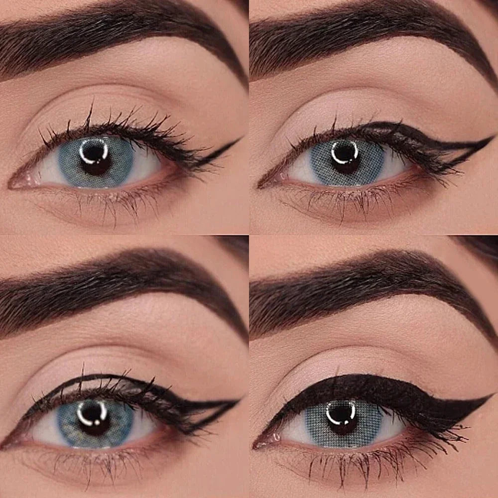 2 in 1 Eyeliner Eyebrow Gel Cream with Brush Waterproof Long-lasting Matte Black Brown Easy Wear Eyeliner Korean Makeup Cosmetic - AMULET RING STORE