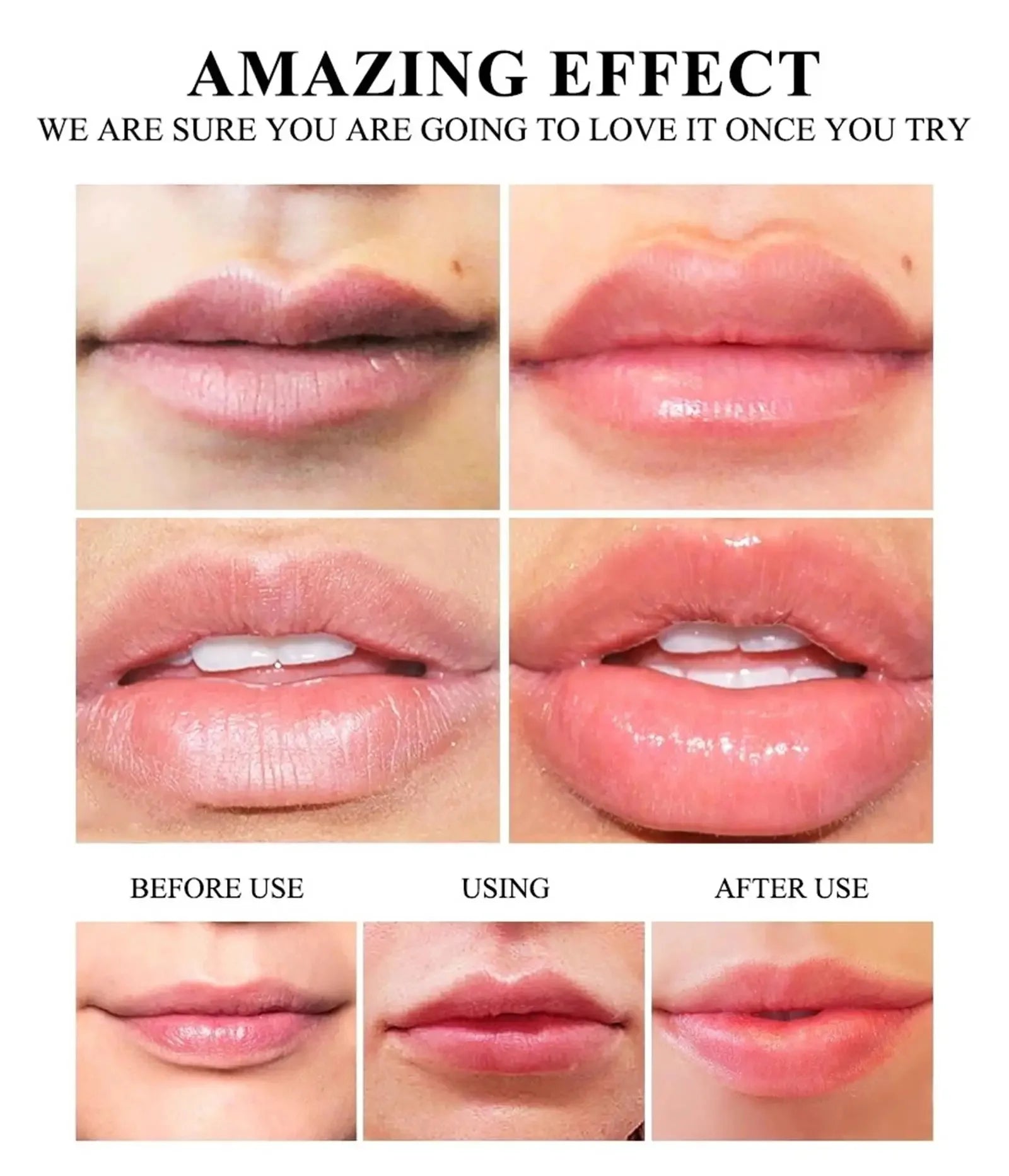 Instant Lip Plumping Essential Oil Nourishing Antiwrinkle Moisturising Sexy Lip Care Ultimate Plumping Lip Gloss Serum Cosmetics - AMULET RING STORE