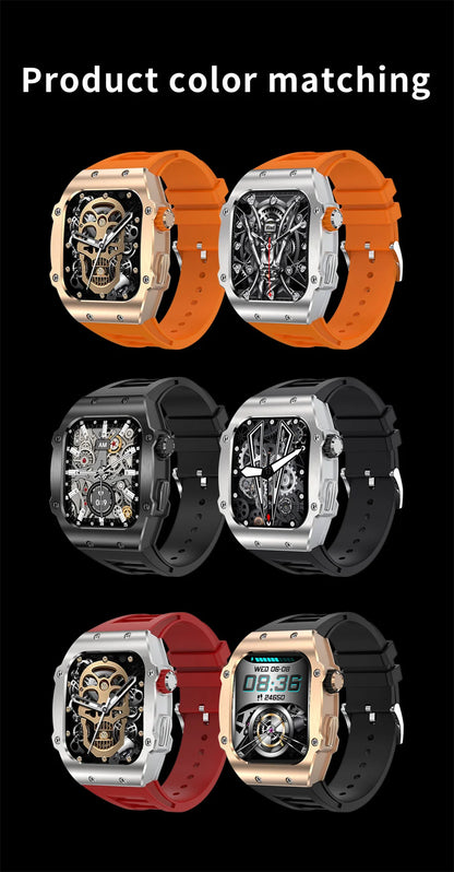 2024 Outdoor Sports Smart Watch Men 1.91 inch Screen Bluetooth Calling Waterproof Travel AI Voice Men Smartwatch For IOS Android