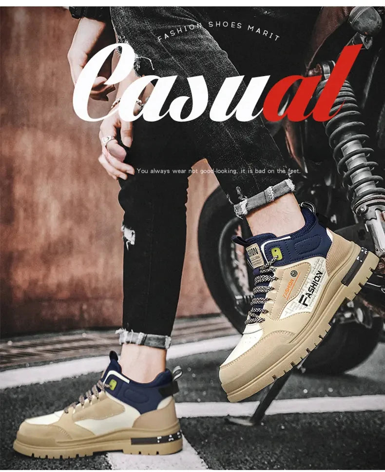 Sneakers Men Casual Autumn Vulcanized Shoes Male Walking Sport Shoes Outdoor Sneakers Male Sneakers Soft Sole Walking Shoes - AMULET RING STORE