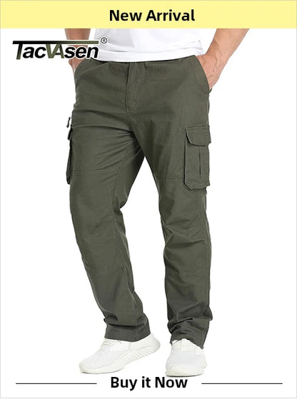 TACVASEN Winter Plaid Cotton Jackets Mens Long Sleeve Quilted Lined Flannel Shirt Jacket Multi-Pockets Outwear Hiking Coats Tops