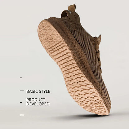 Men's Non-Slip Casual Sneakers Breathable Outdoor Jogging Training Hiking Sports Running Outdoor Women Weave Knit Lace Up Shoes - AMULET RING STORE