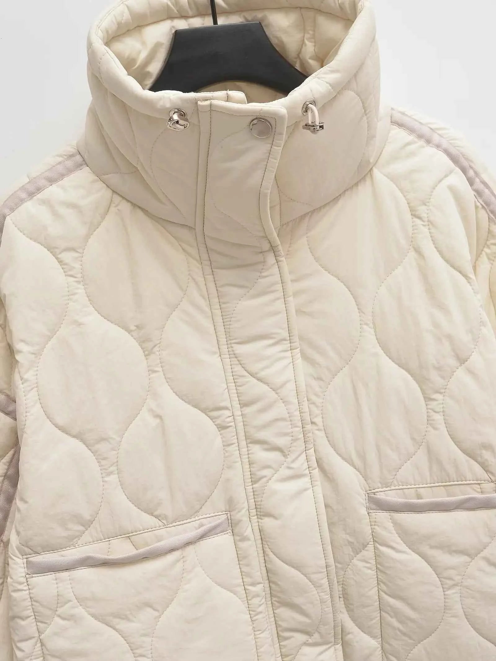 Padded Coat American Retro High Neck Parkas Warm Woman Winter Coats Winter Parkas For Women Elegant Luxury Women's Coat