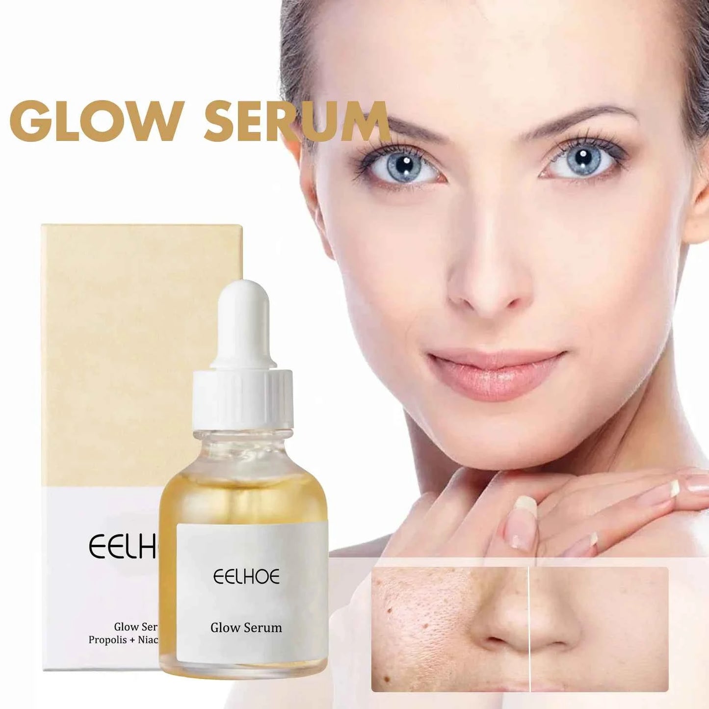 Firming Hydrating Serum Whiten Deep Skin Fade Dark Spots Acne Removal Mark Pores Repair Face Care Essence Cleansing Moisturizing
