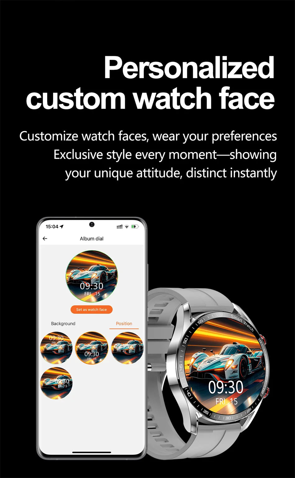 New Business Smart Watch Men 1.53 inch Full Screen Touch Multi Sport Mode ECG+PGG Sport Waterproof Bluetooth Call Smartwatches