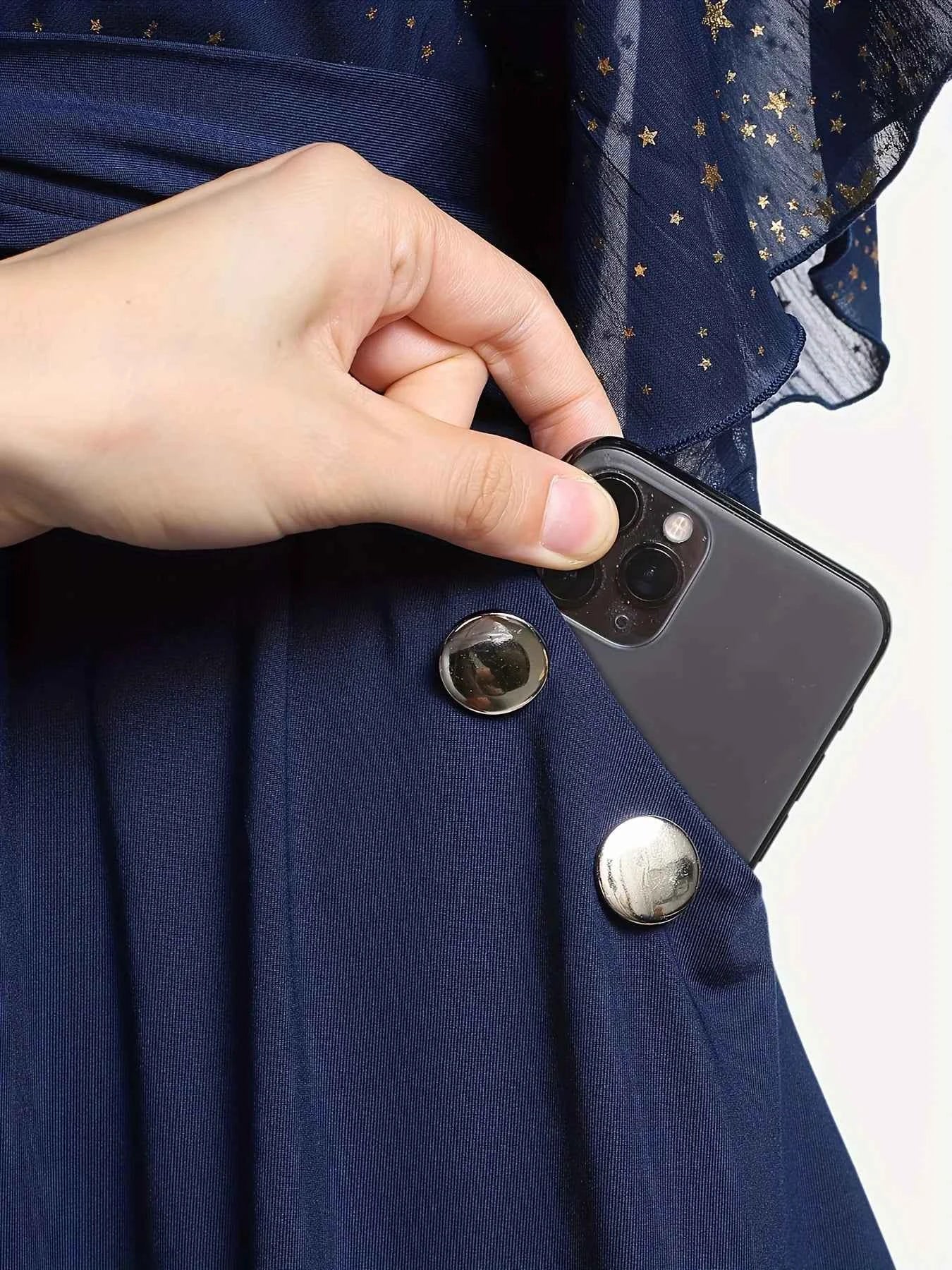 Fashion women's plus size explosions star print button pocket pleats butterfly sleeve elegant temperament dress