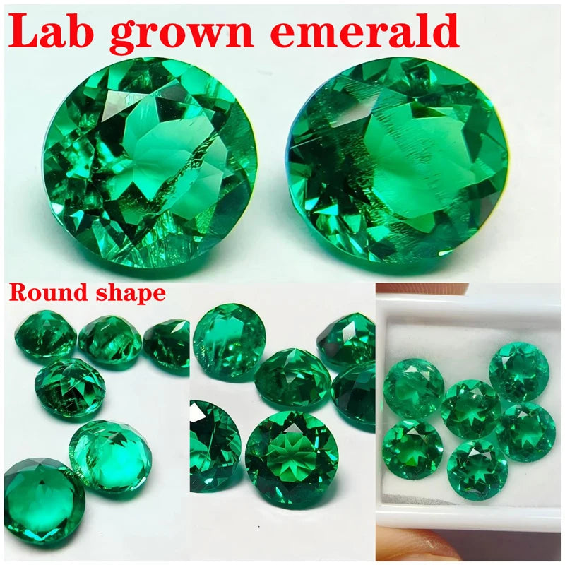 emerald Cut Lab Grown Columbia Emerald Natural color for DIY Jewelry Making Materials with Certificate Factory Wholesale price