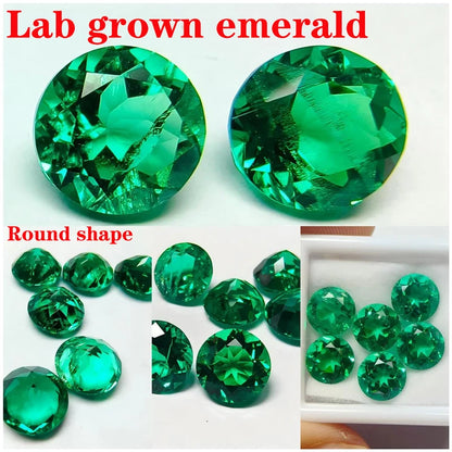 emerald Cut Lab Grown Columbia Emerald Natural color for DIY Jewelry Making Materials with Certificate Factory Wholesale price