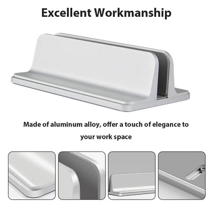 Vertical Laptop Stand For Macbook Air Pro 13 15 16 Desktop Aluminum Stand With Adjustable Dock Size For Notebook Computer Stand - AMULET RING STORE