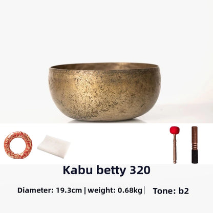 Old Singing Bowl Copper Nepal Handmade Tibetan Bowls Retro Yoga Meditation Buddhism Sound Bowl Portable Zen Music Instrument - AMULET RING STORE